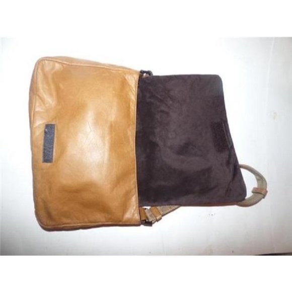 Prada Vintage Tan Leather and Suede with Rivet Design Shoulder Bag - Picture 7 of 8